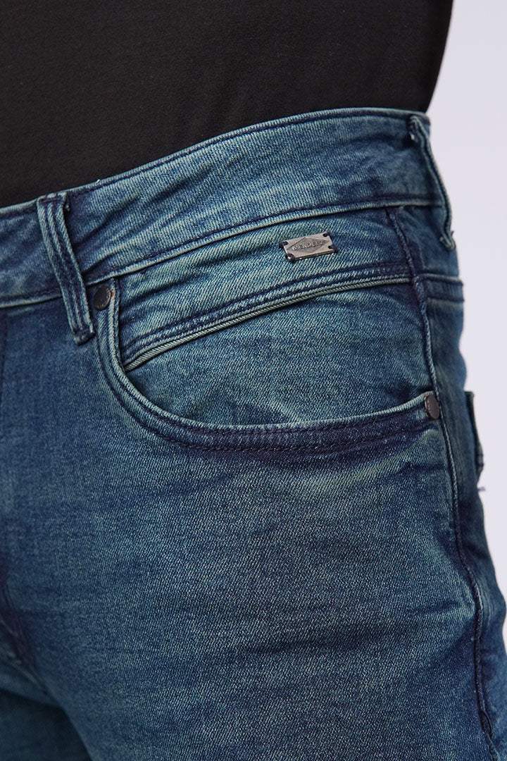 Faded Slim Fit Denim - Vintage Blue alternate view