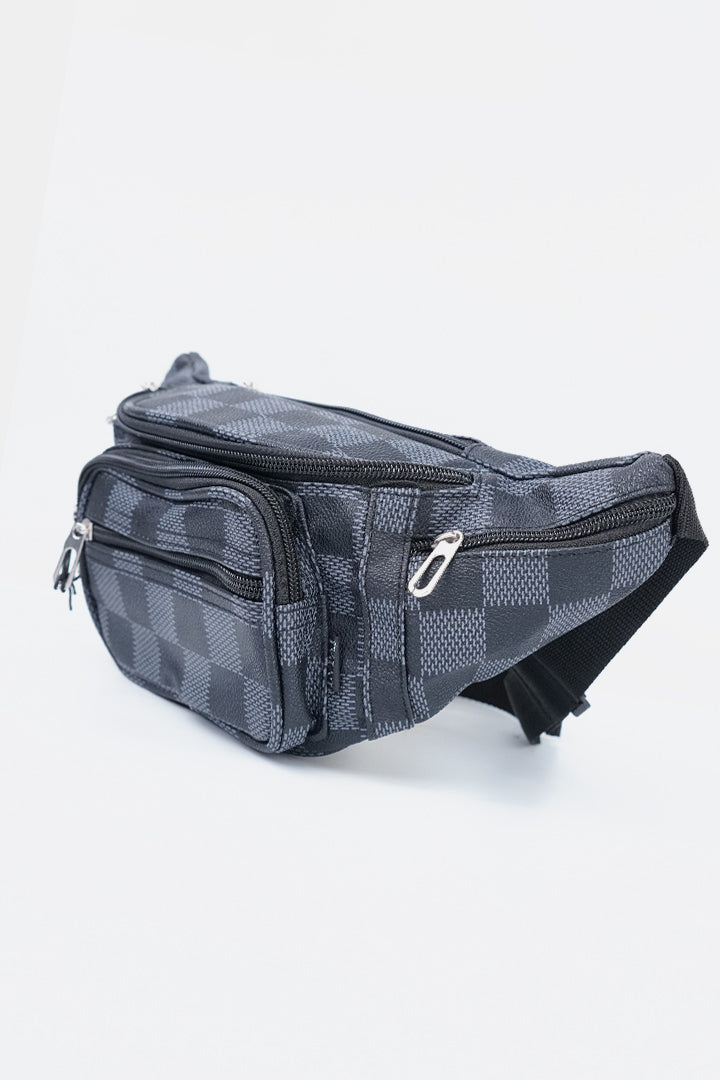 Leather Waist Bag - Grey alternate view