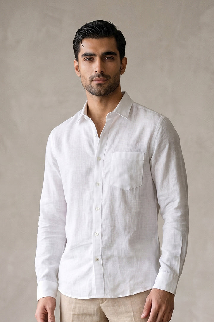 Linen Shirt - White