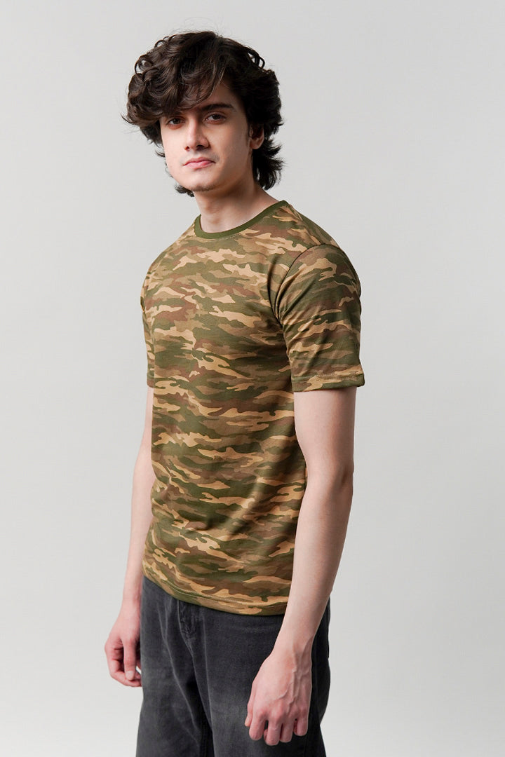 Printed T-Shirt - Camouflage