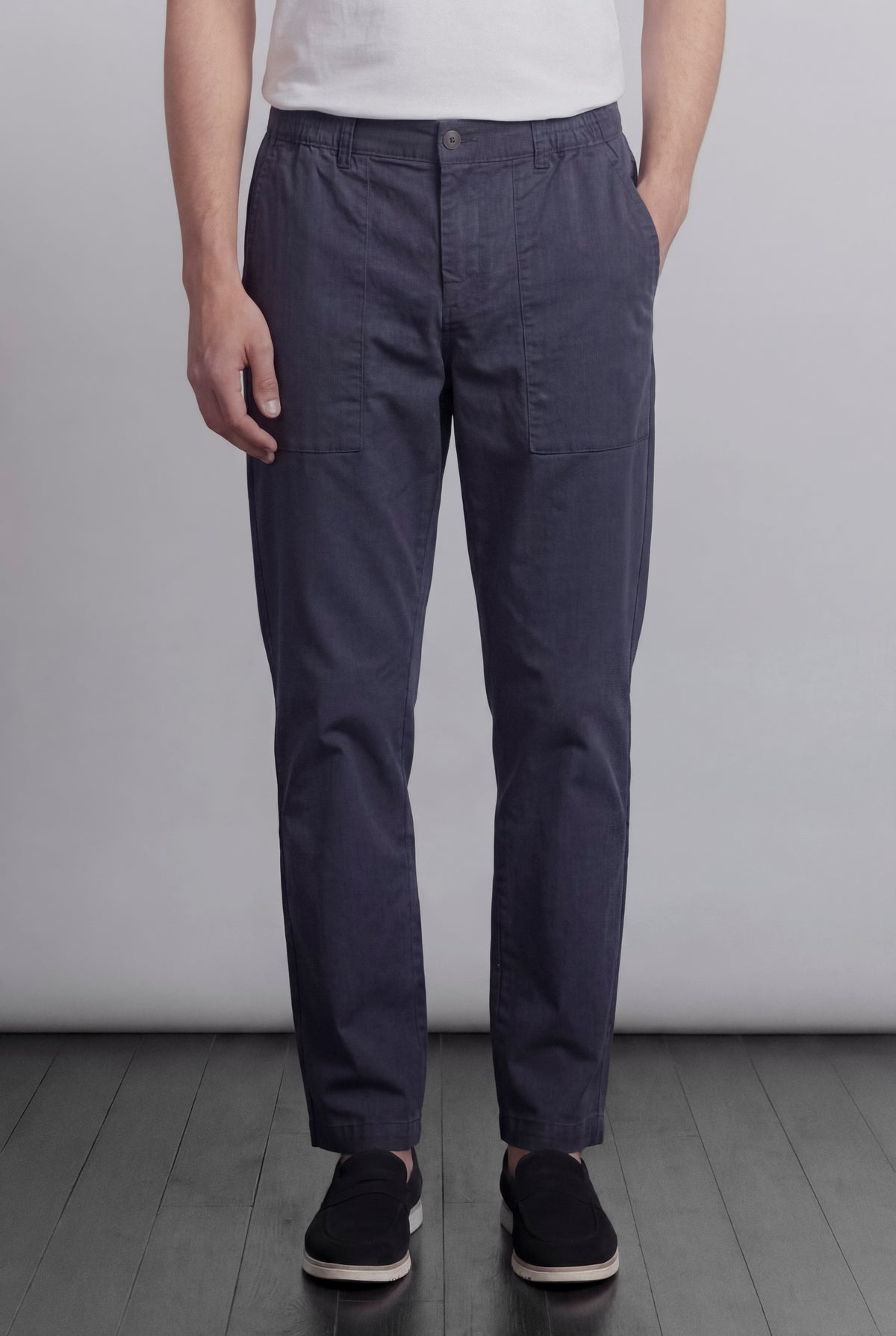 Classic Straight Pants - Navy Blue - FA