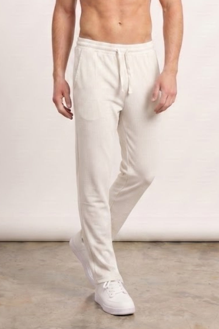 Split Hem Trousers - White