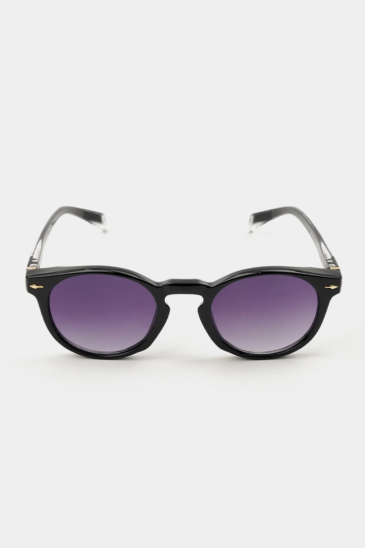 Round Sunglasses - Black