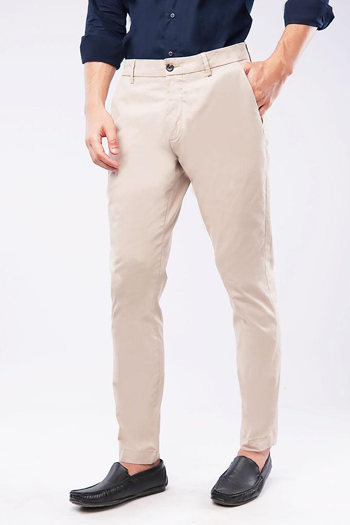 Slim Fit Chinos - Beige