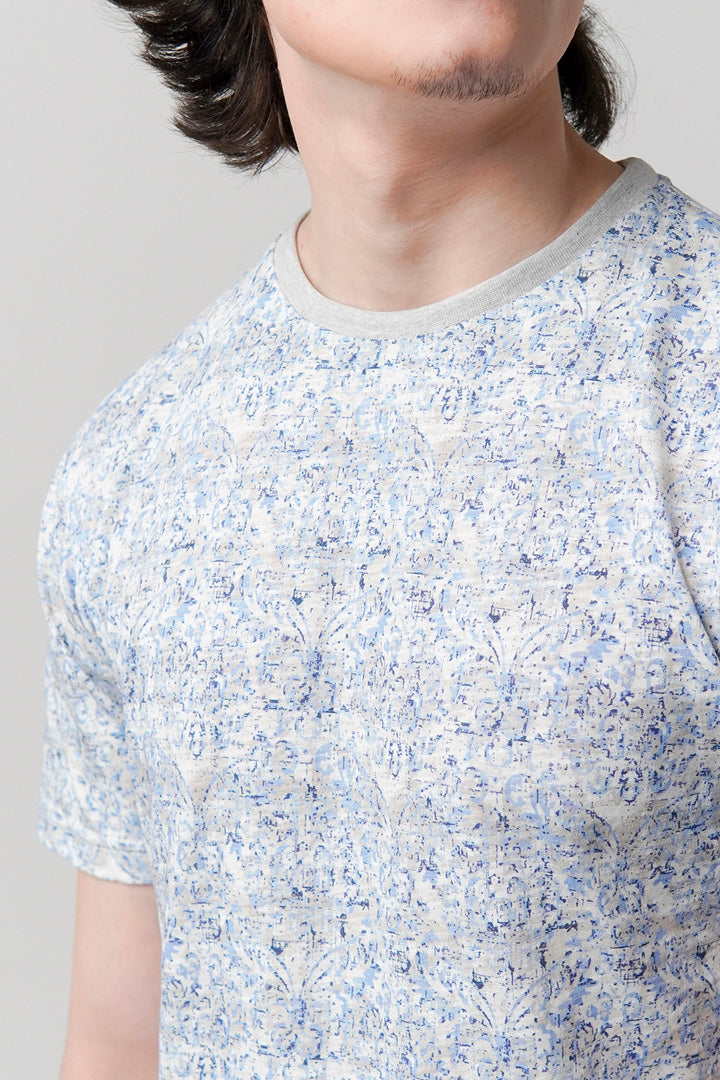 Printed T-Shirt - Blue alternate view