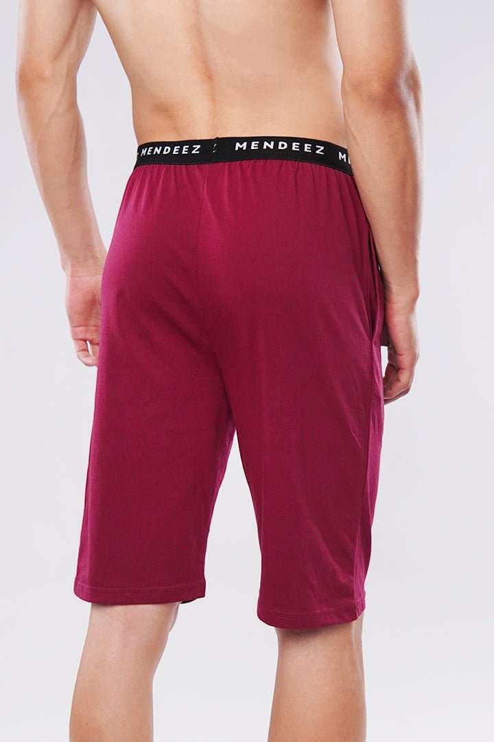 Jersey Shorts - Maroon - FA alternate view