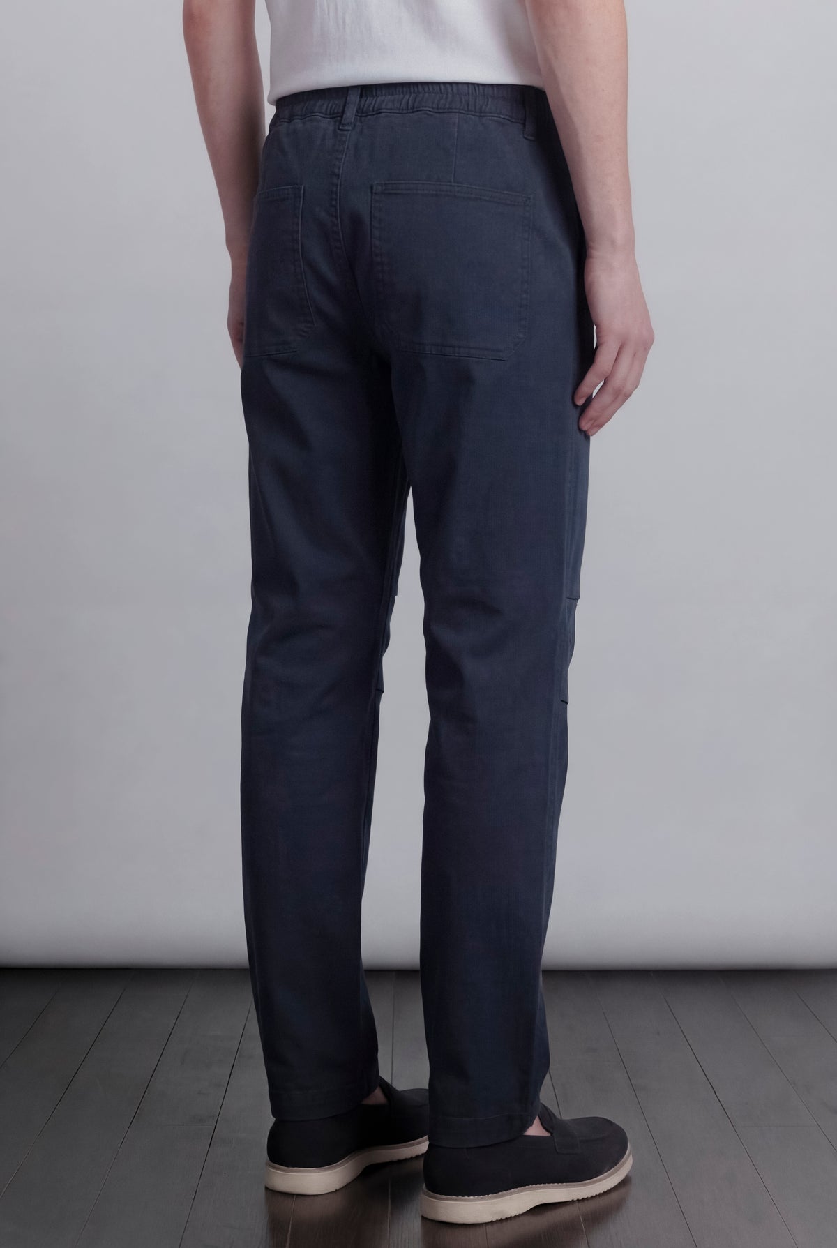 Pleated Pants - Navy Blue