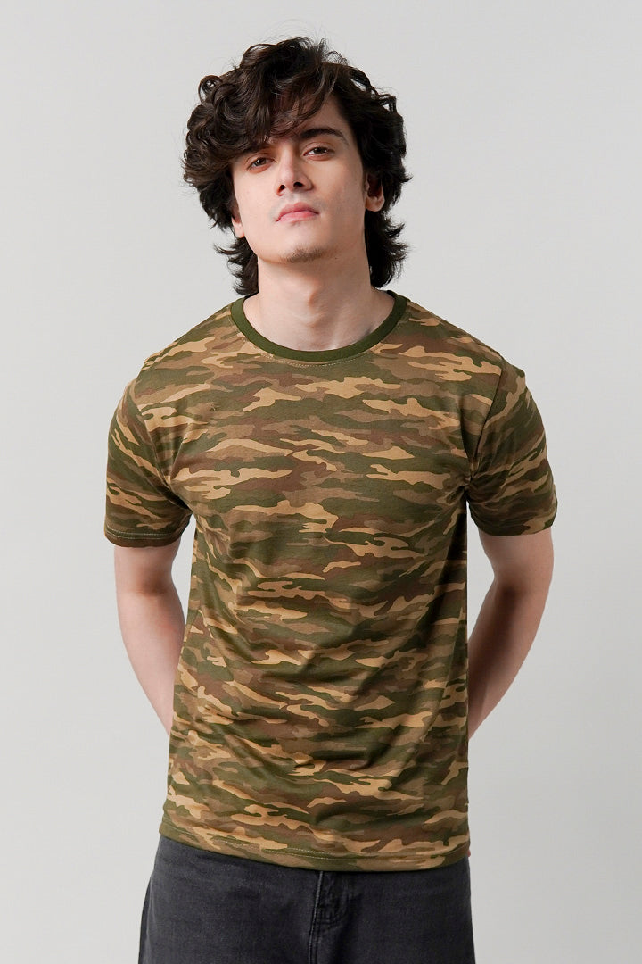 Printed T-Shirt - Camouflage
