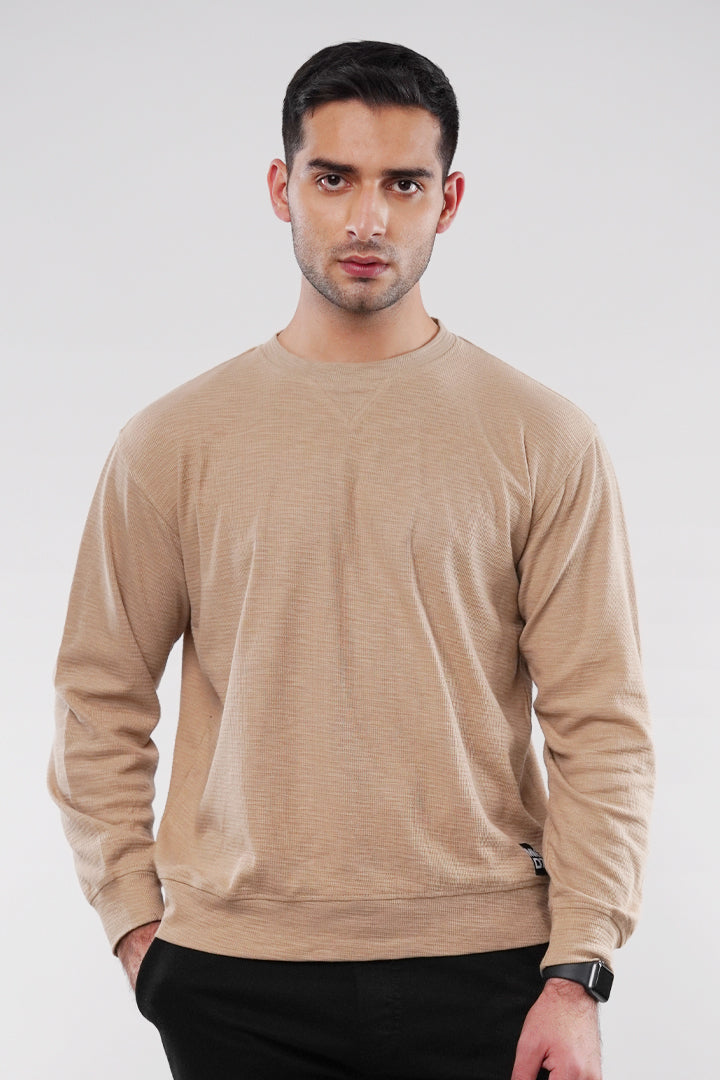Thermal Sweatshirt - Sand - FA alternate view