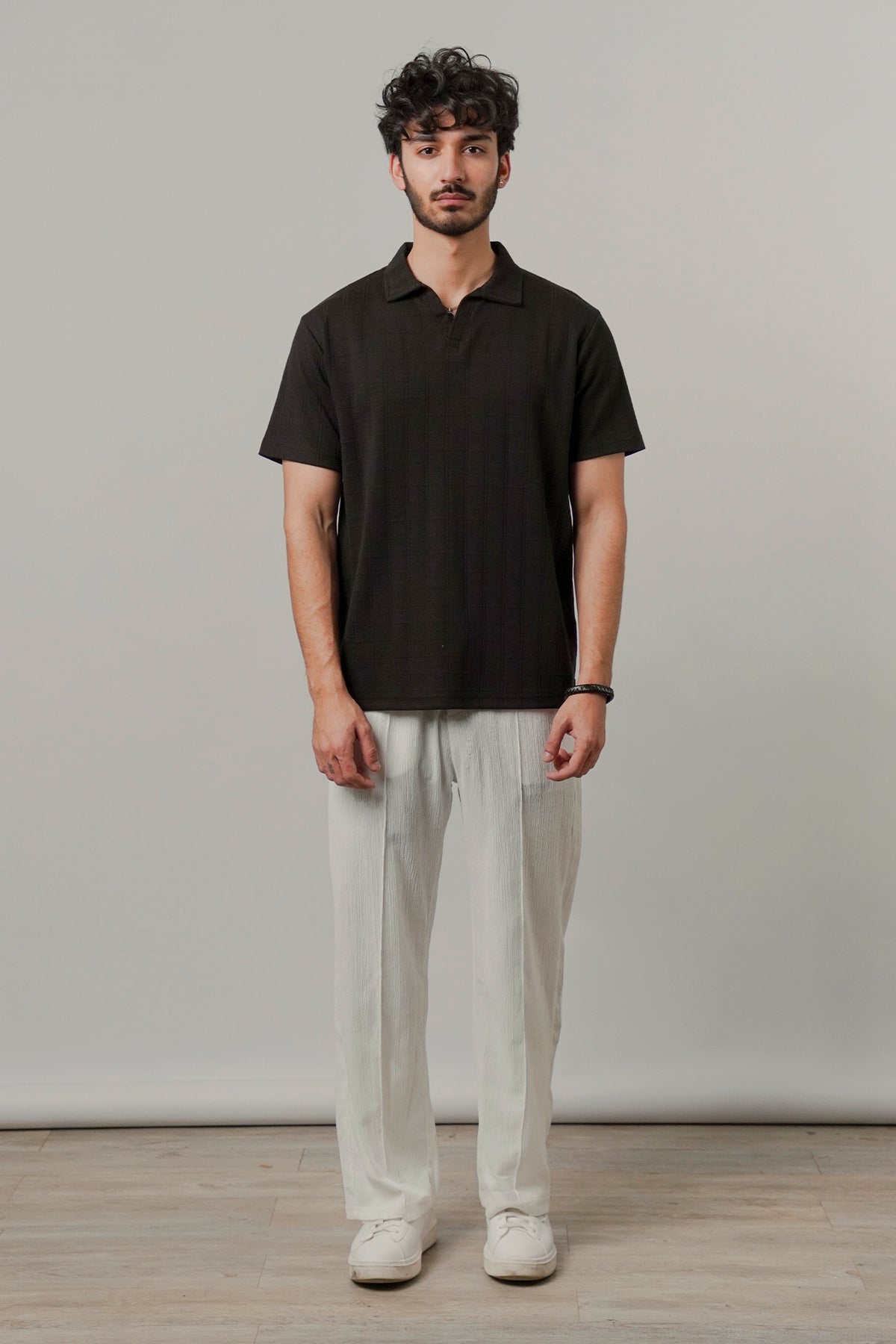 Johnny Collar Polo - Black