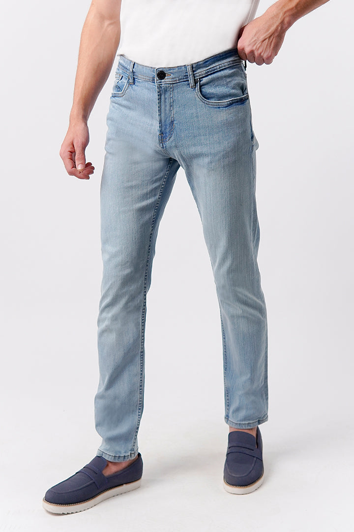 Crop Fit Denim - Sky Blue