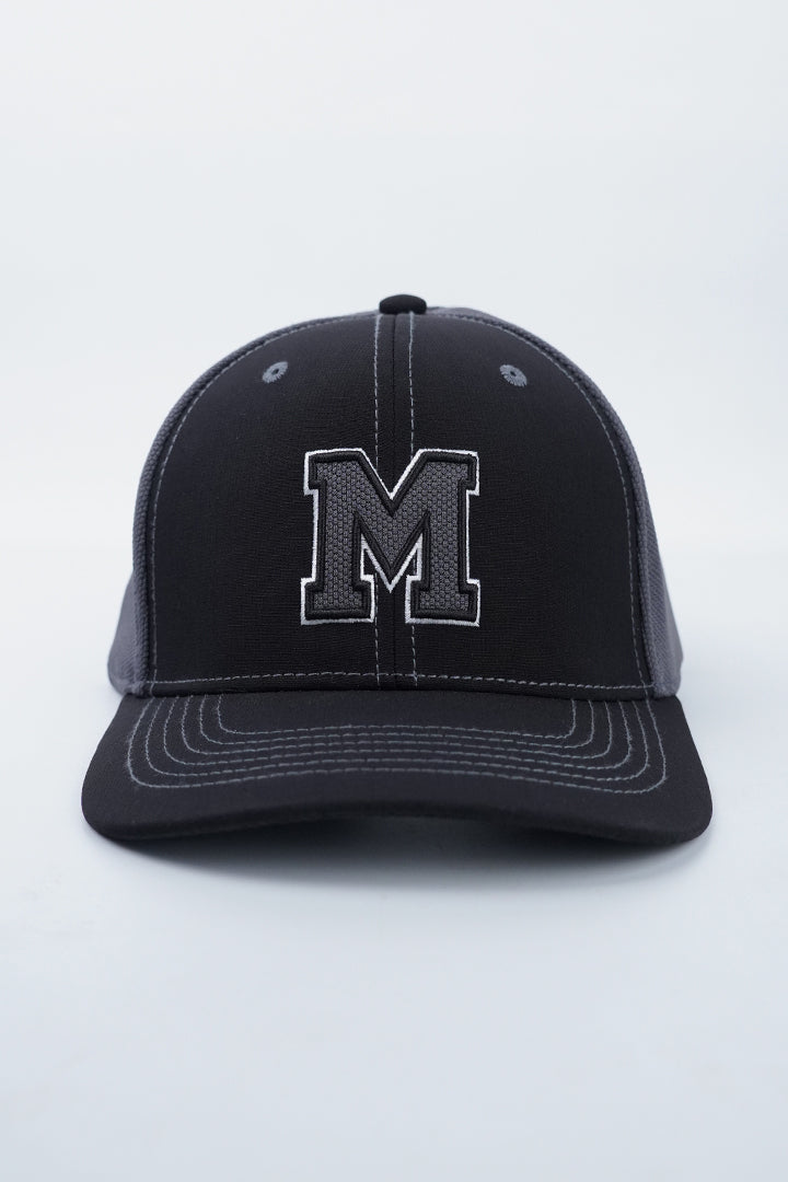 Varsity M Trucker Cap - Black alternate view
