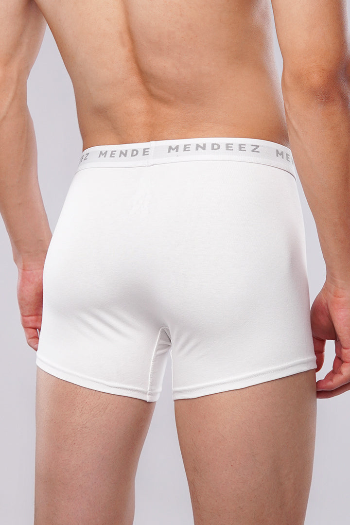 Classic White Boxer Trunks alternate view