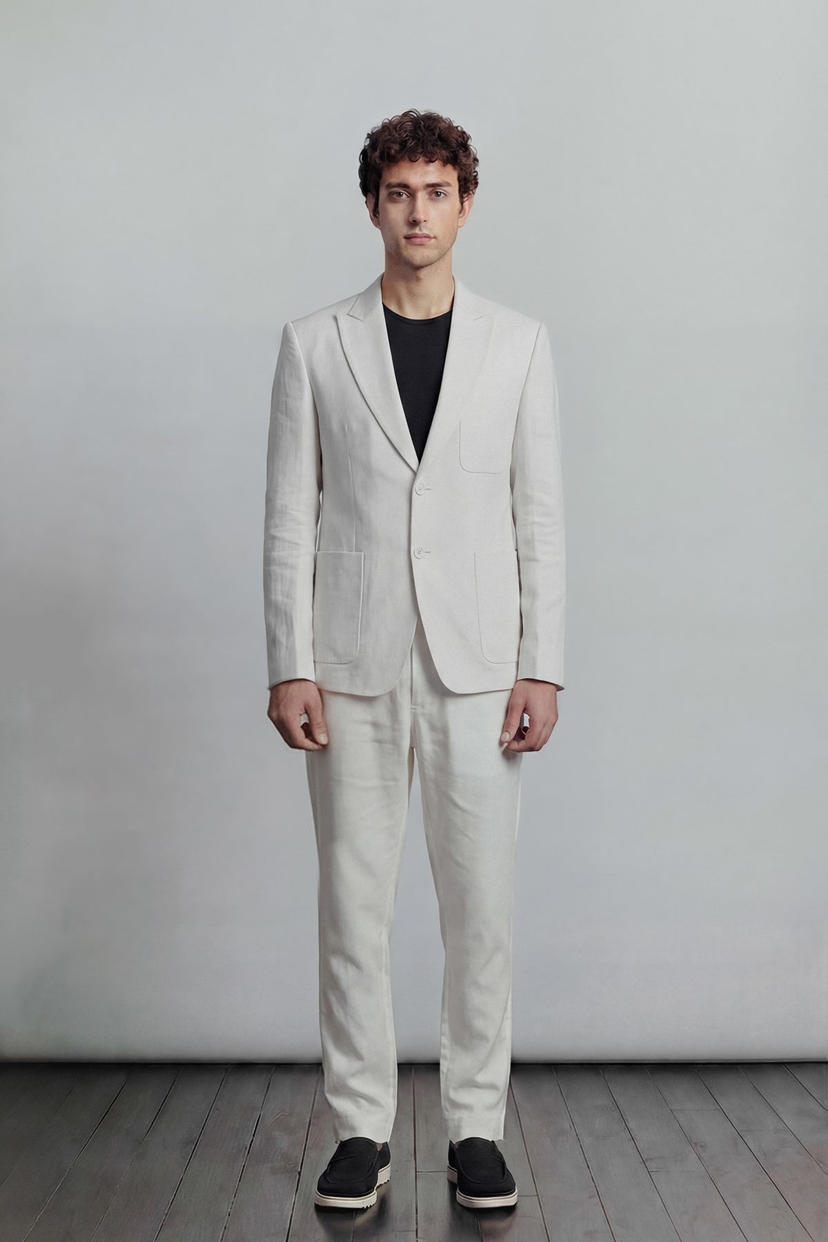 Linen Blazer - White
