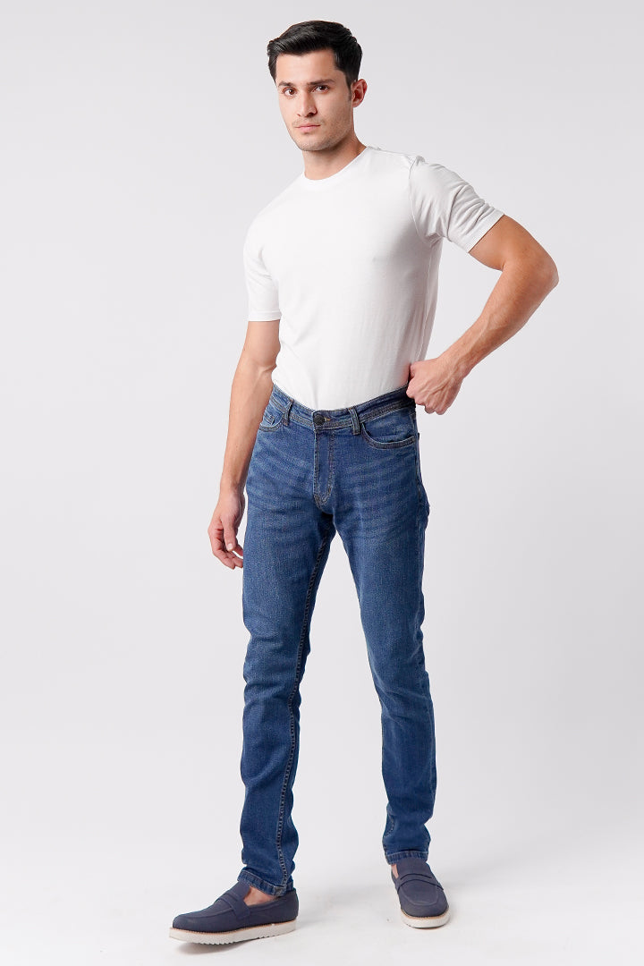Slim Fit Denim - Medium Blue