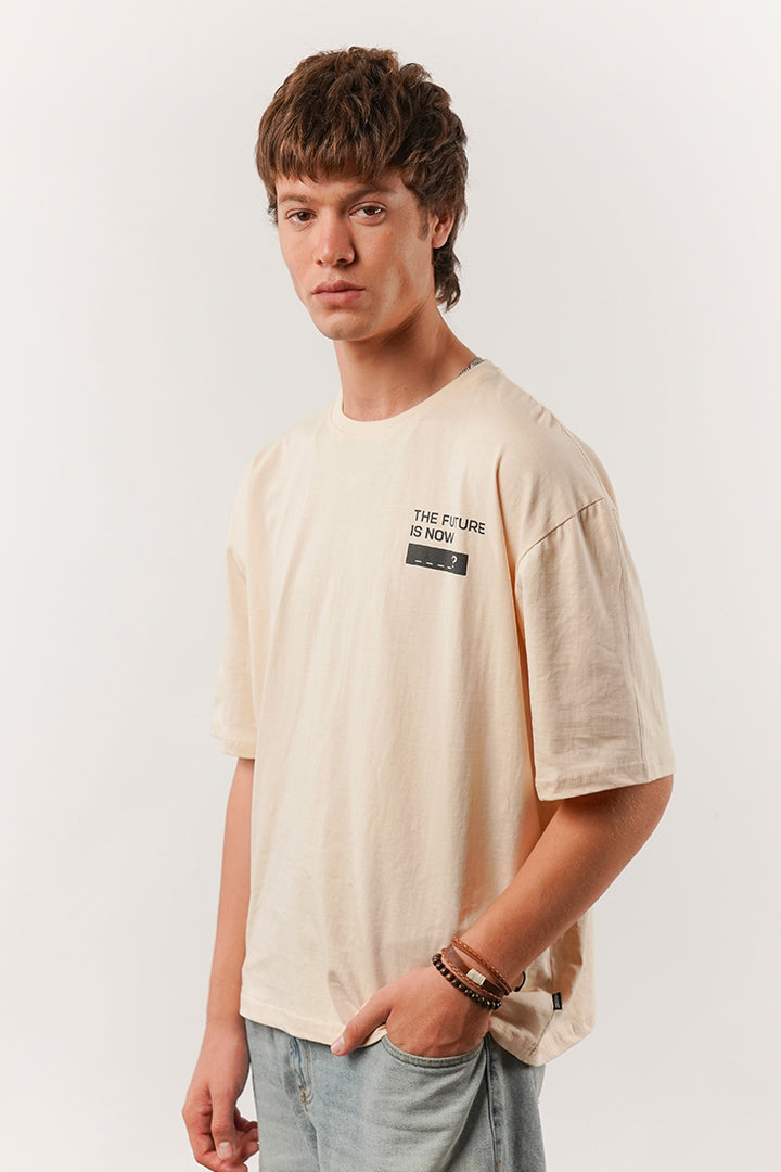 Box Fit Tee - Beige - FA