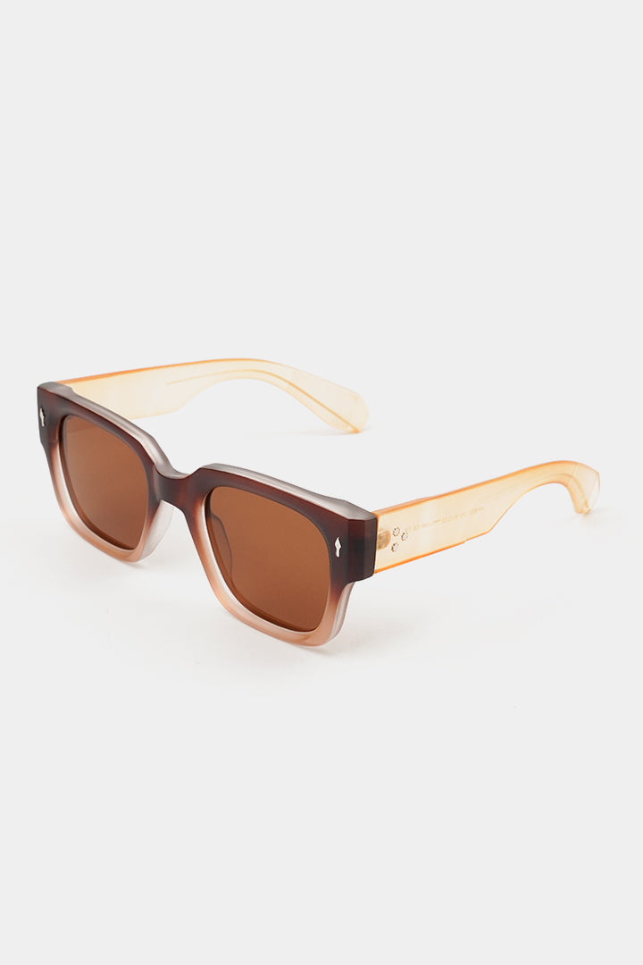 Square Sunglasses - Brown
