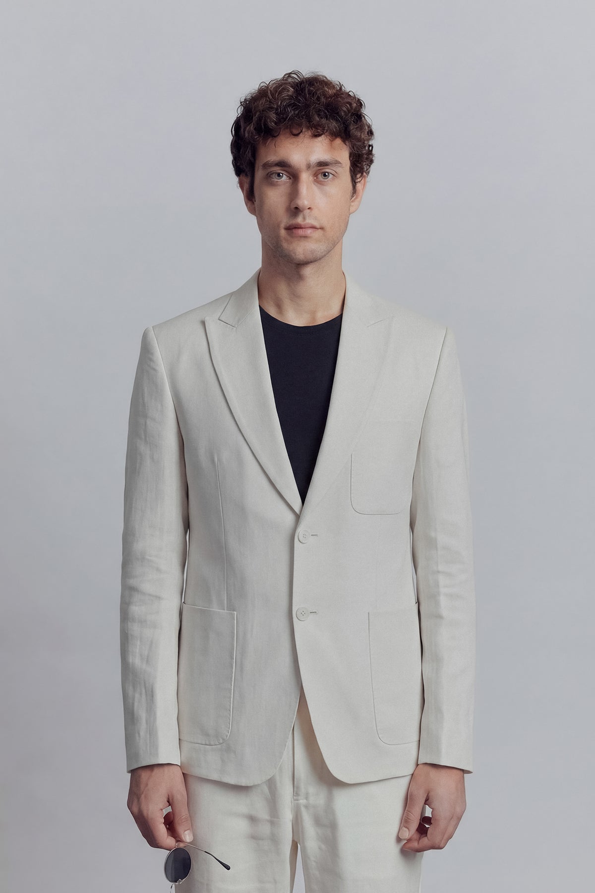 Linen Blazer - White