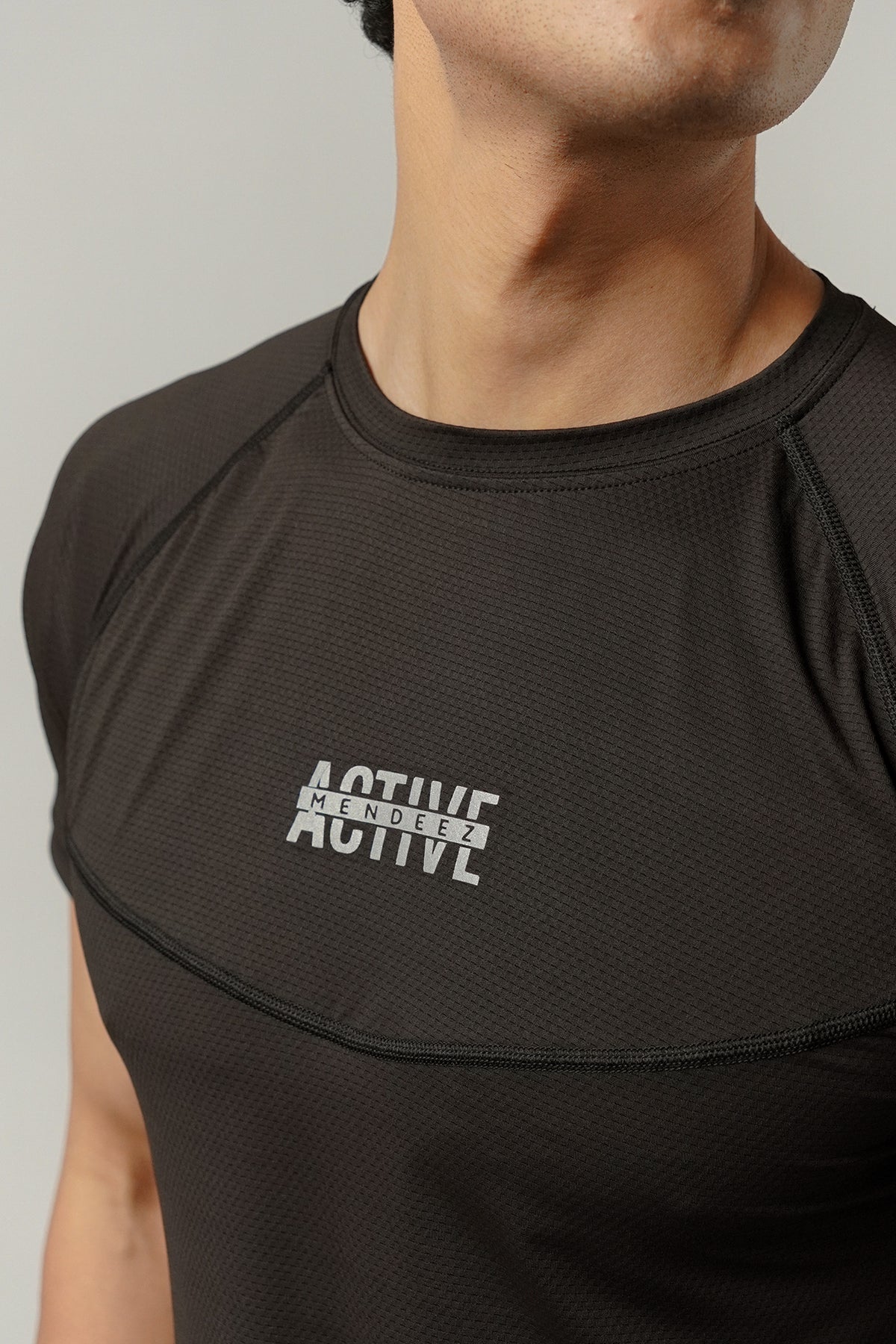 Textured T-Shirt - Black alternate view
