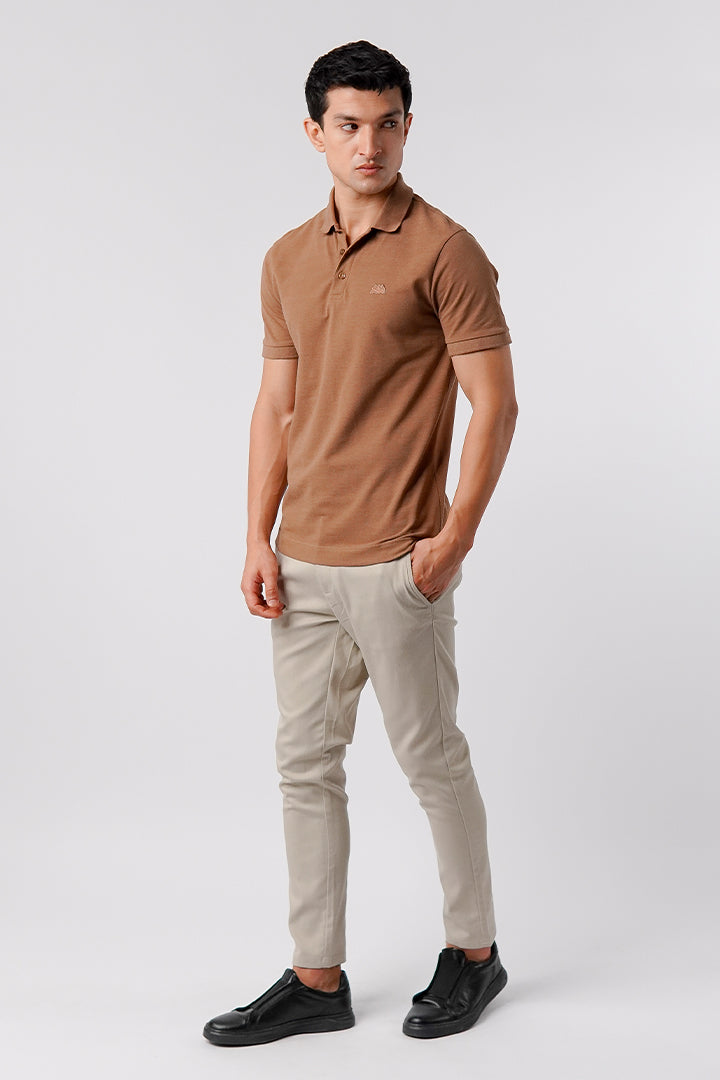 Regular Fit Polo Shirt - Brown