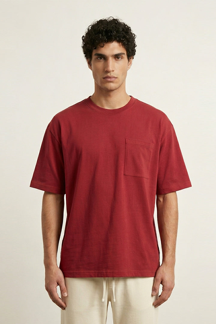 Maroon Oversized T-Shirt