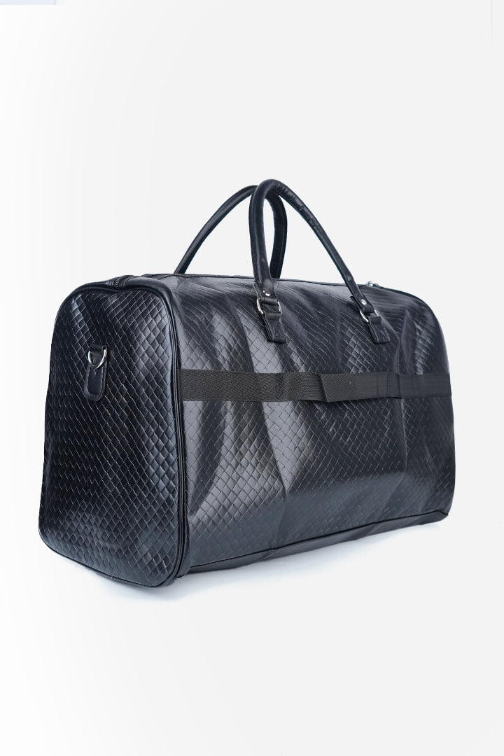 Quilted Duffle Bag - Black