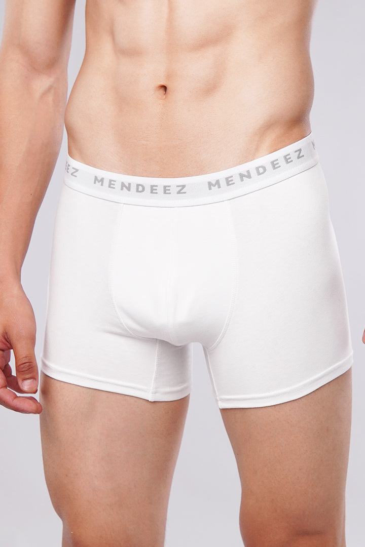 Classic White Boxer Trunks