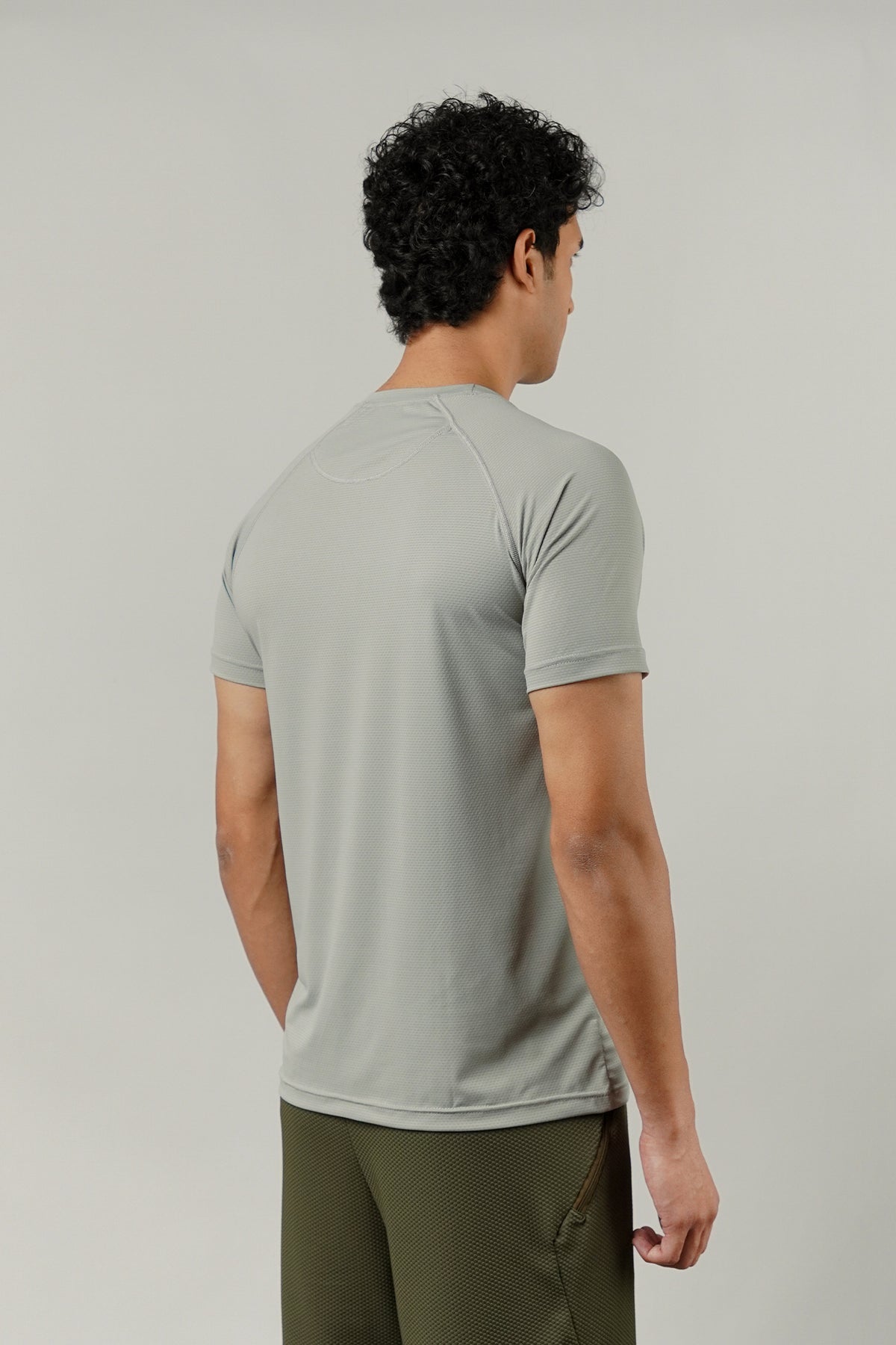 Textured T-Shirt - Light Grey