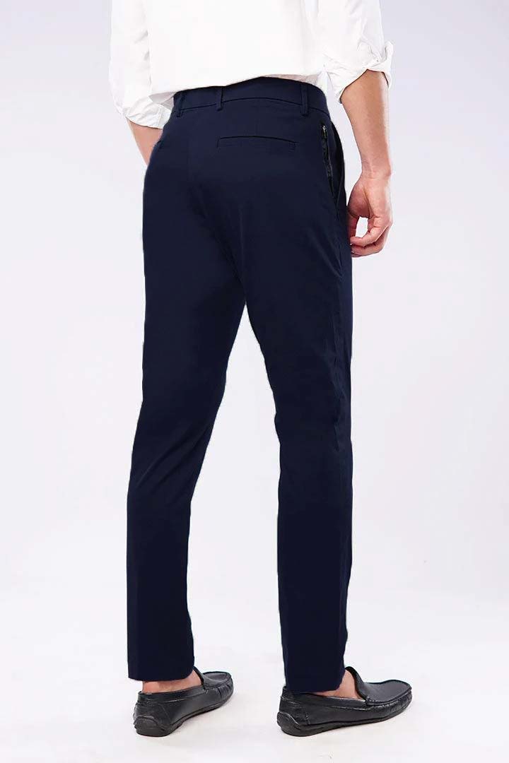 Slim Fit Chinos - Navy