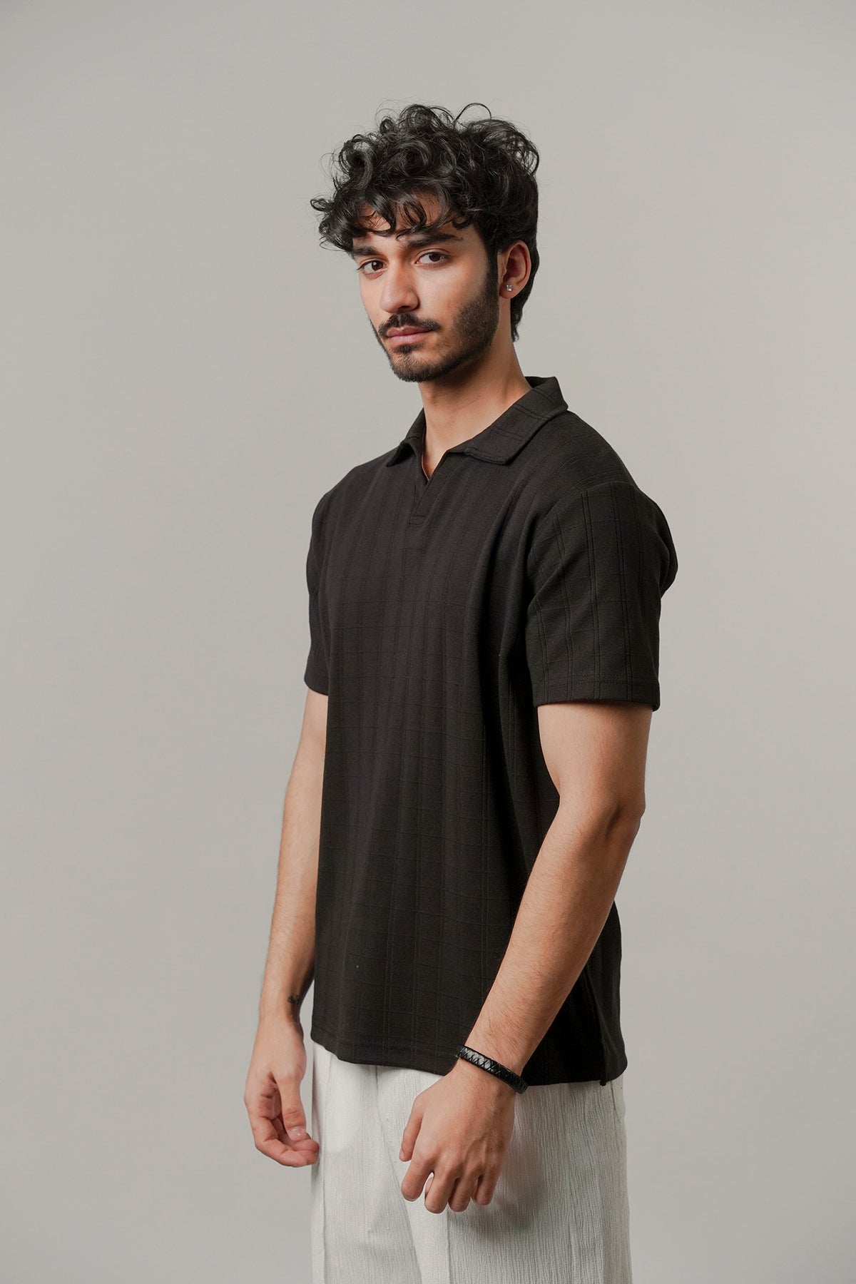 Johnny Collar Polo - Black