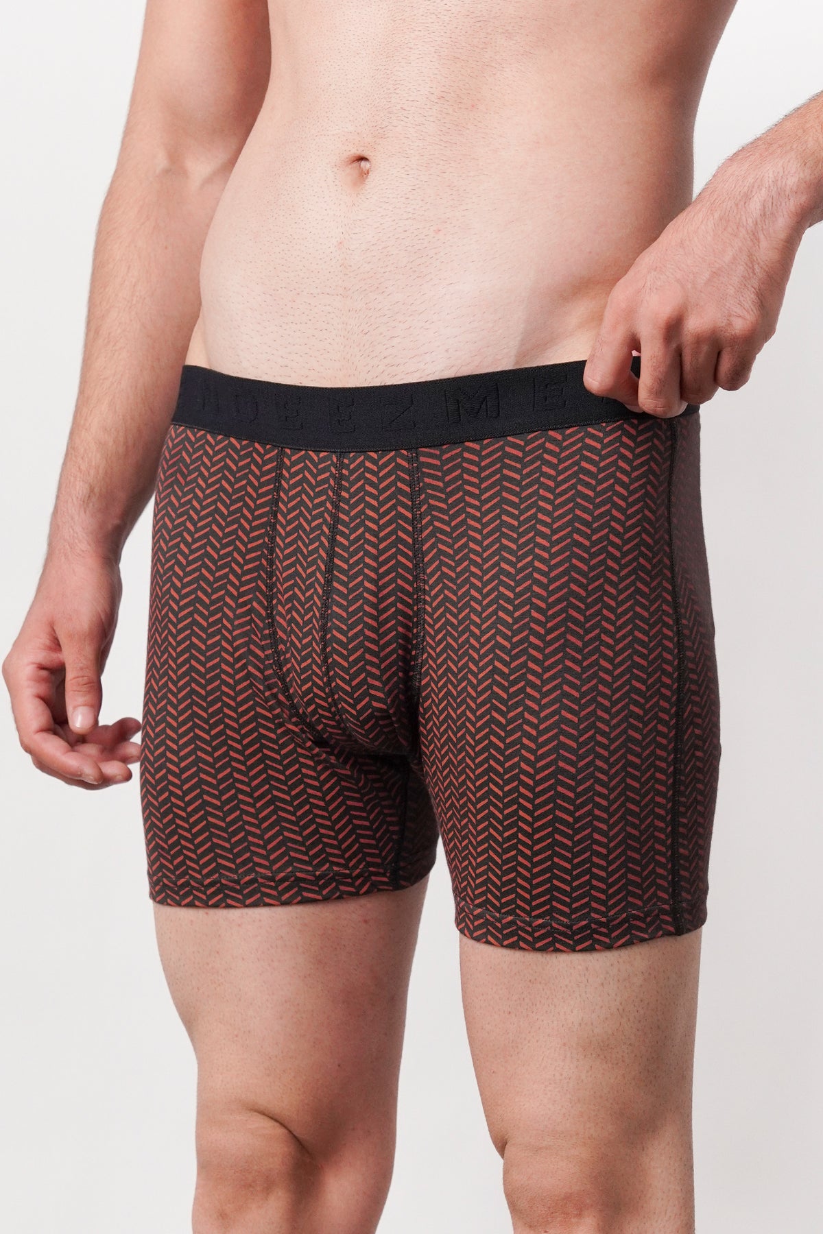 Printed All Day Boxers - Wine - FA