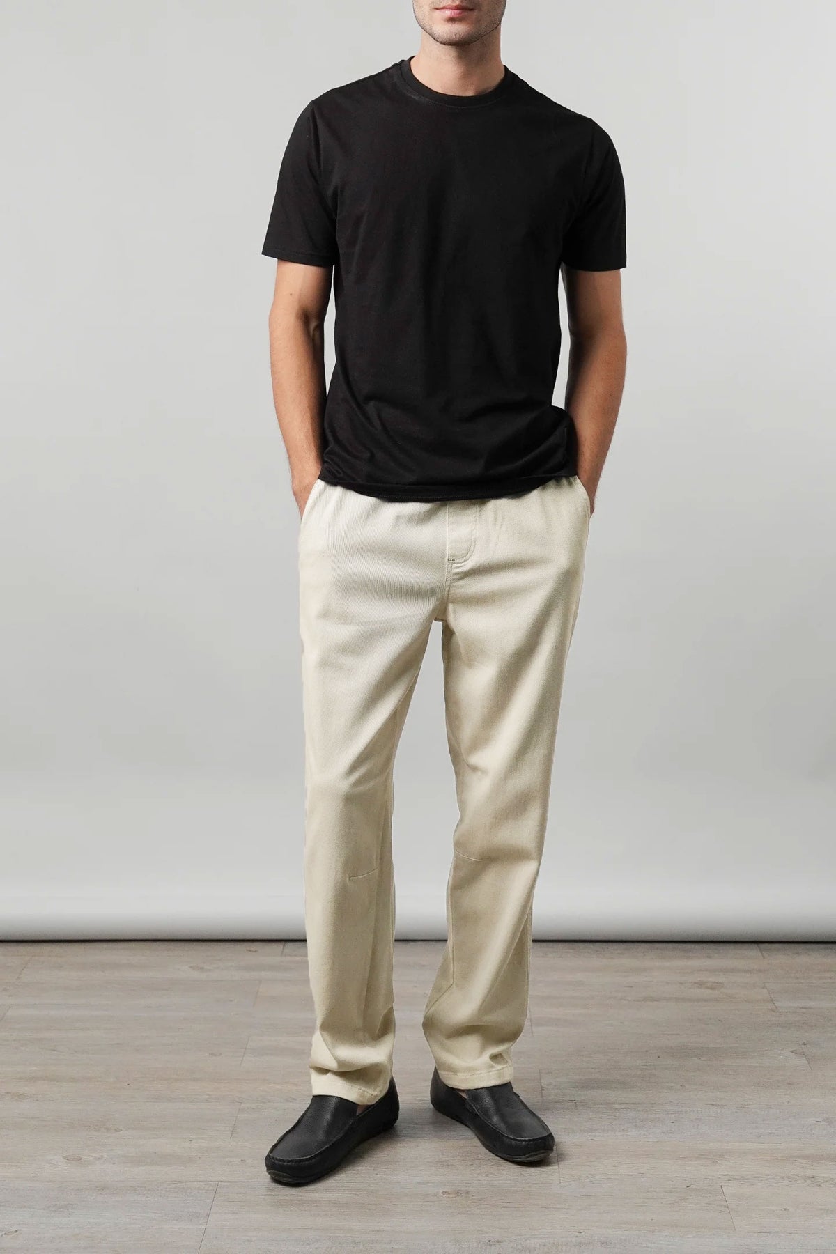 Straight Jogger Pants - Cream