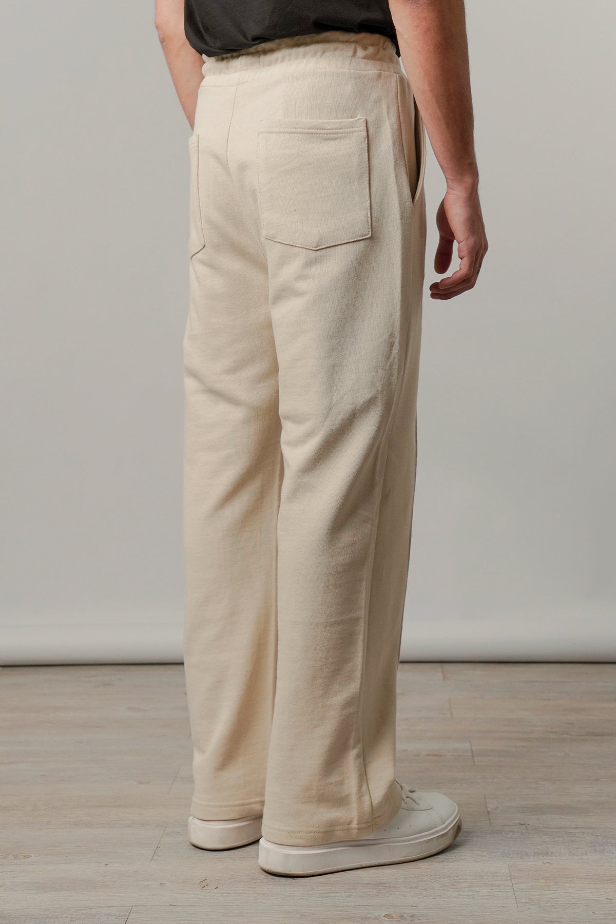 Pintex Jogger Pants - Cream