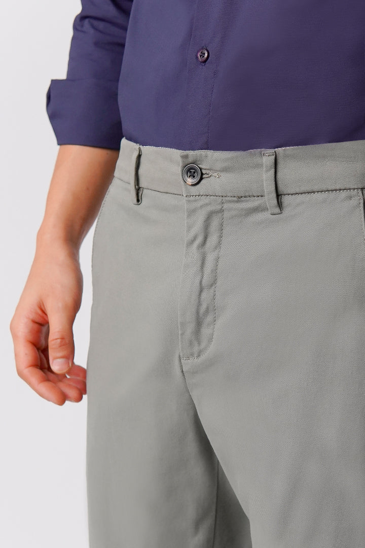 Straight Fit Chinos - Sage Green alternate view