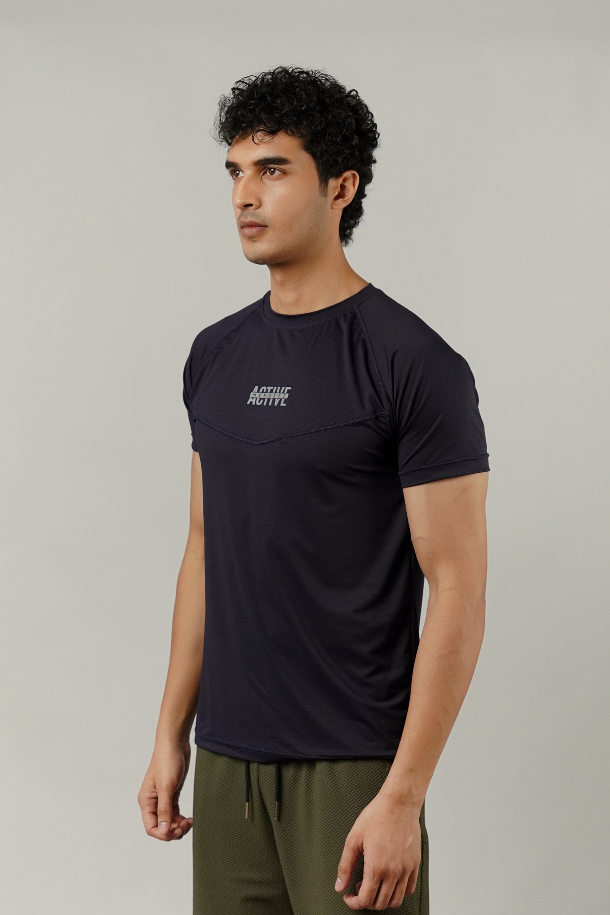 Textured T-Shirt - Navy Blue
