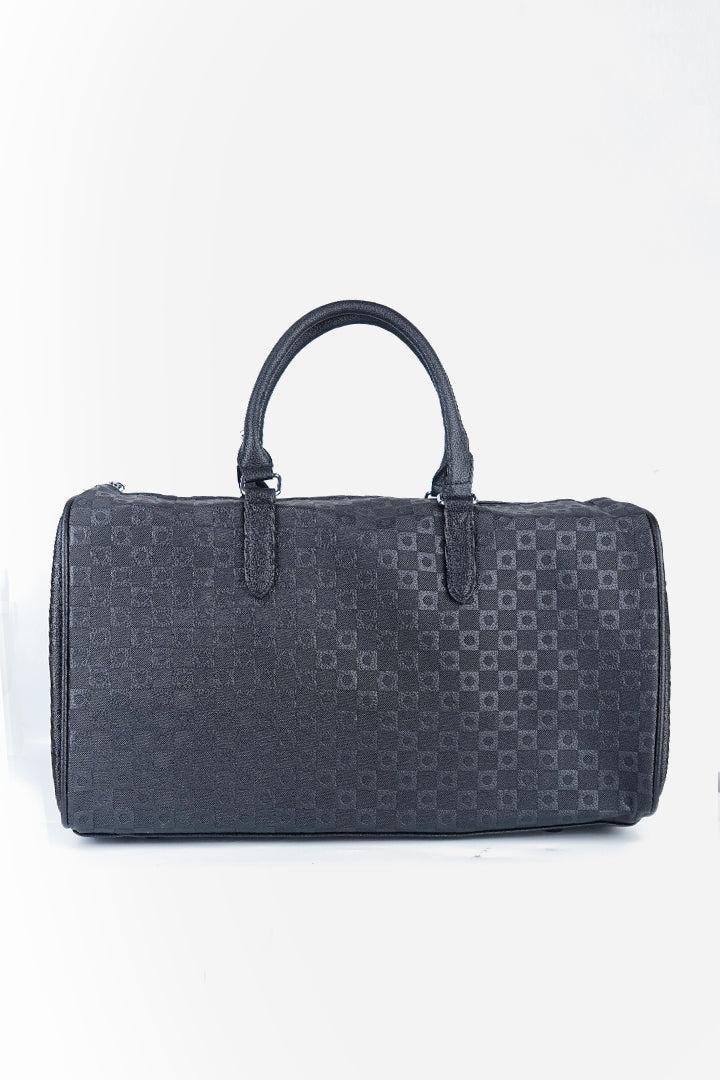 Geometric Duffle Bag - Black alternate view