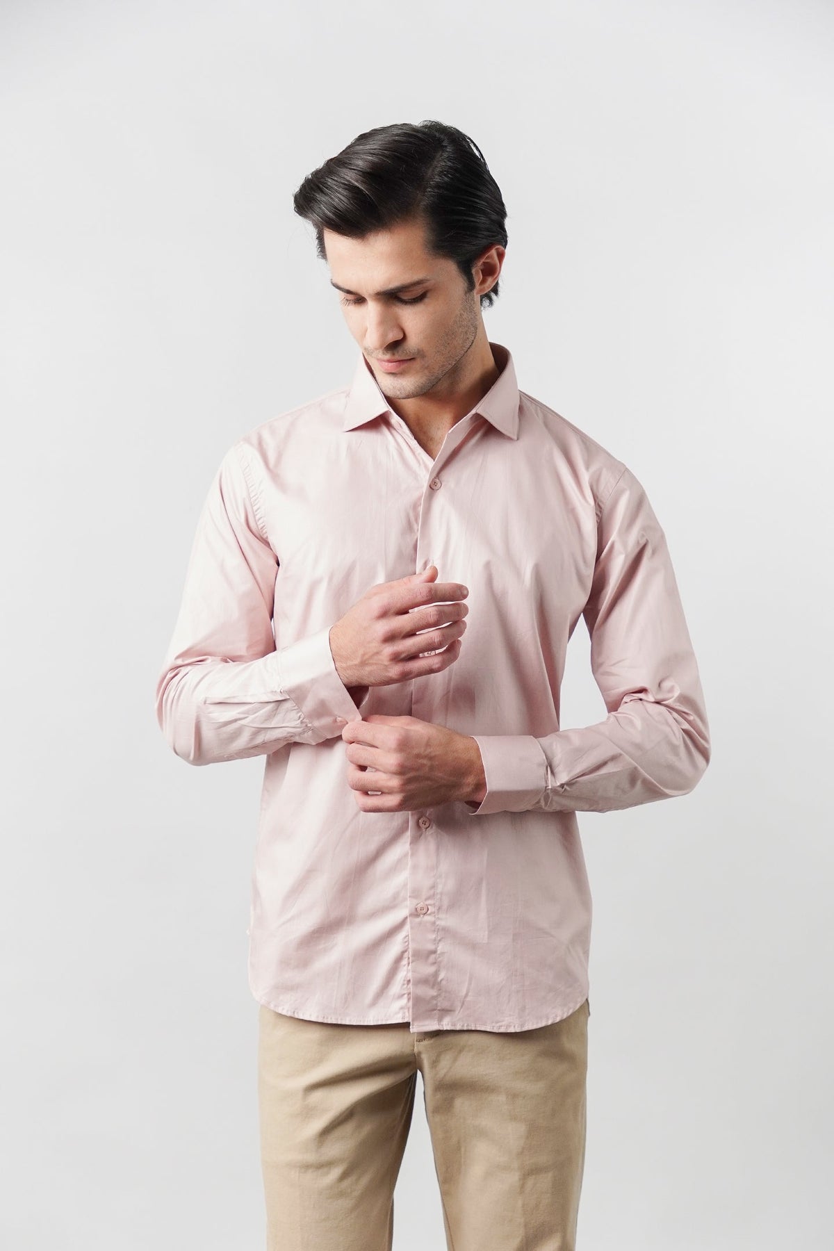 Plain Shirt - Tea Pink - FA alternate view