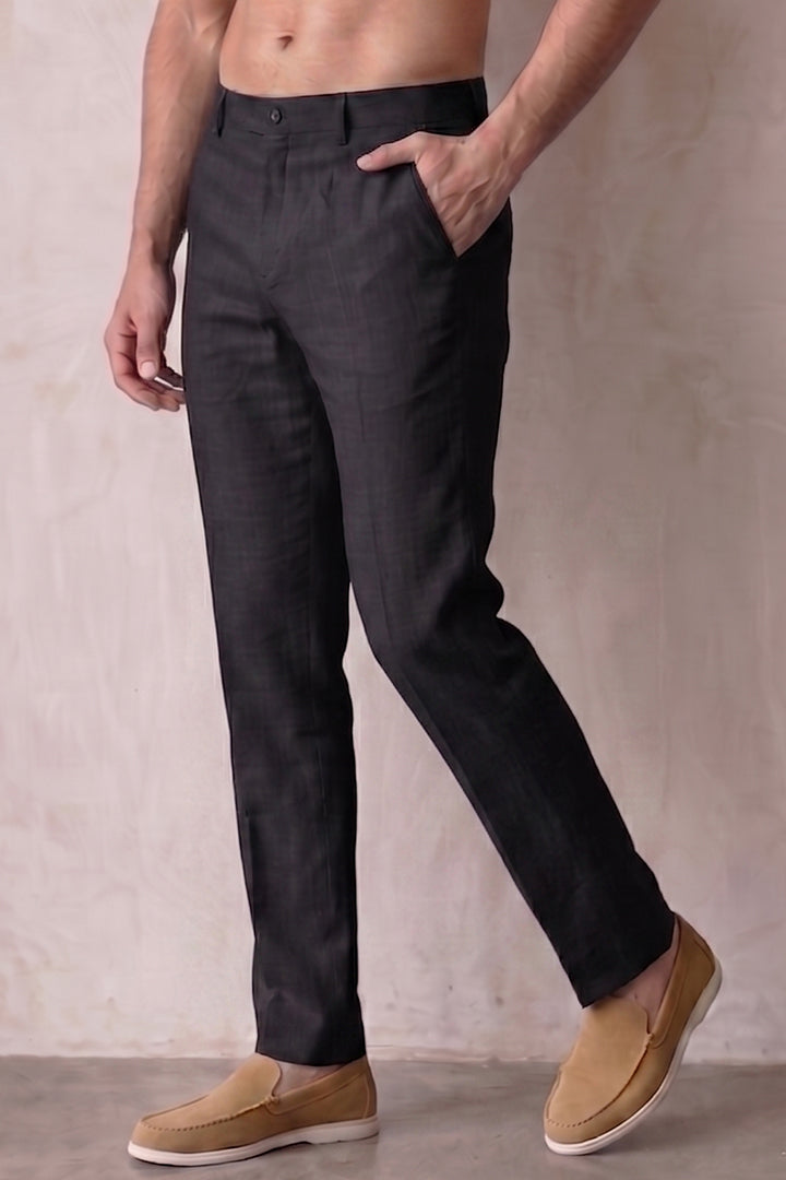 Linen Pants - Black alternate view
