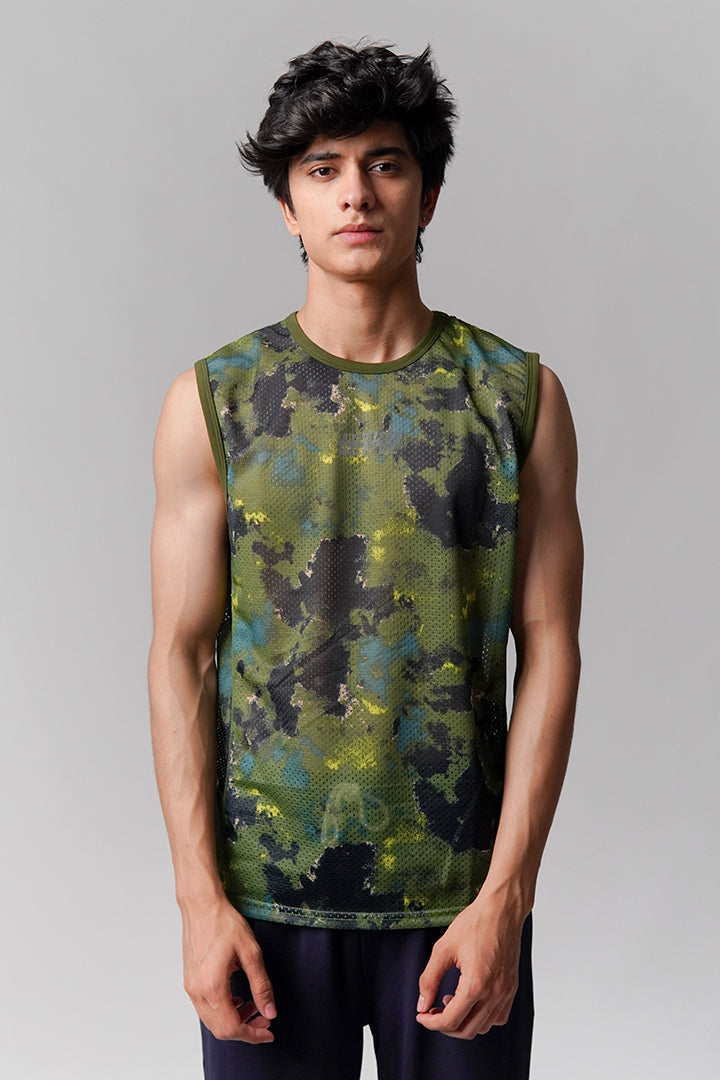 Mesh Tank Top - Camouflage