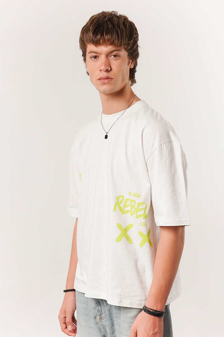 Box Fit Tee - White - FA alternate view