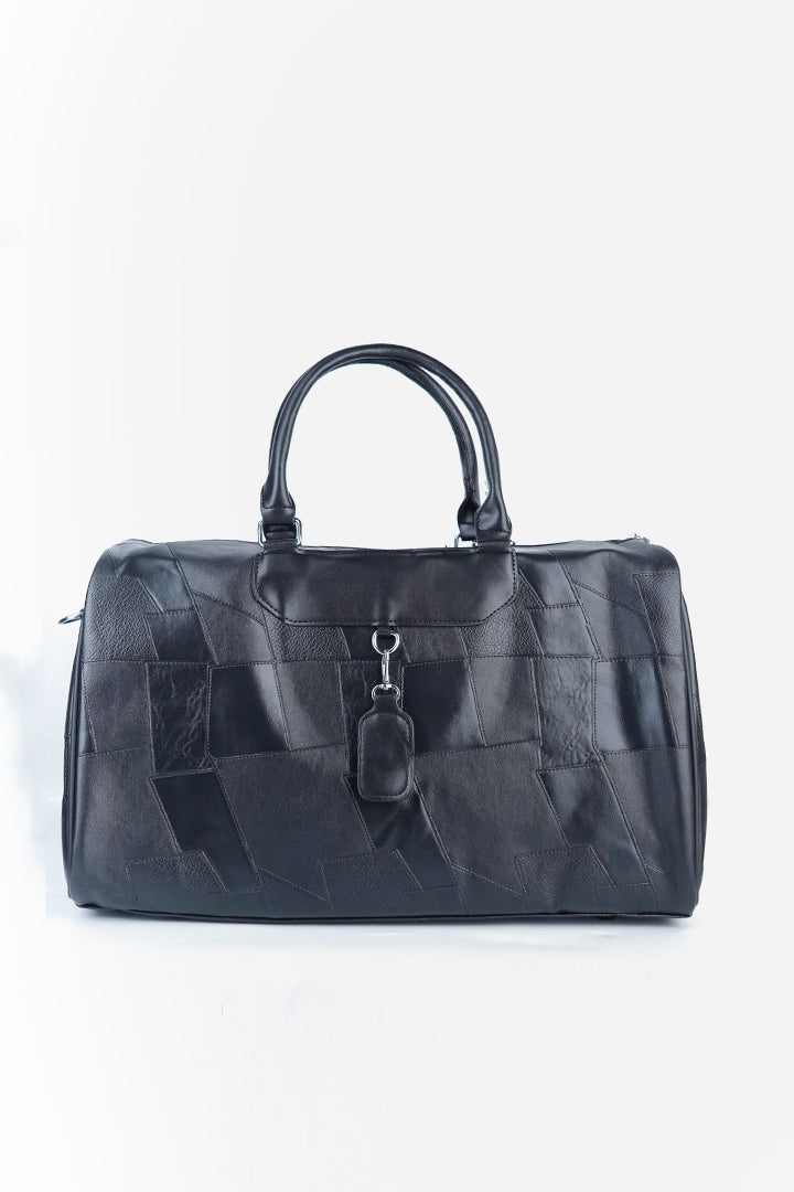 Patchwork Duffle Bag - Black