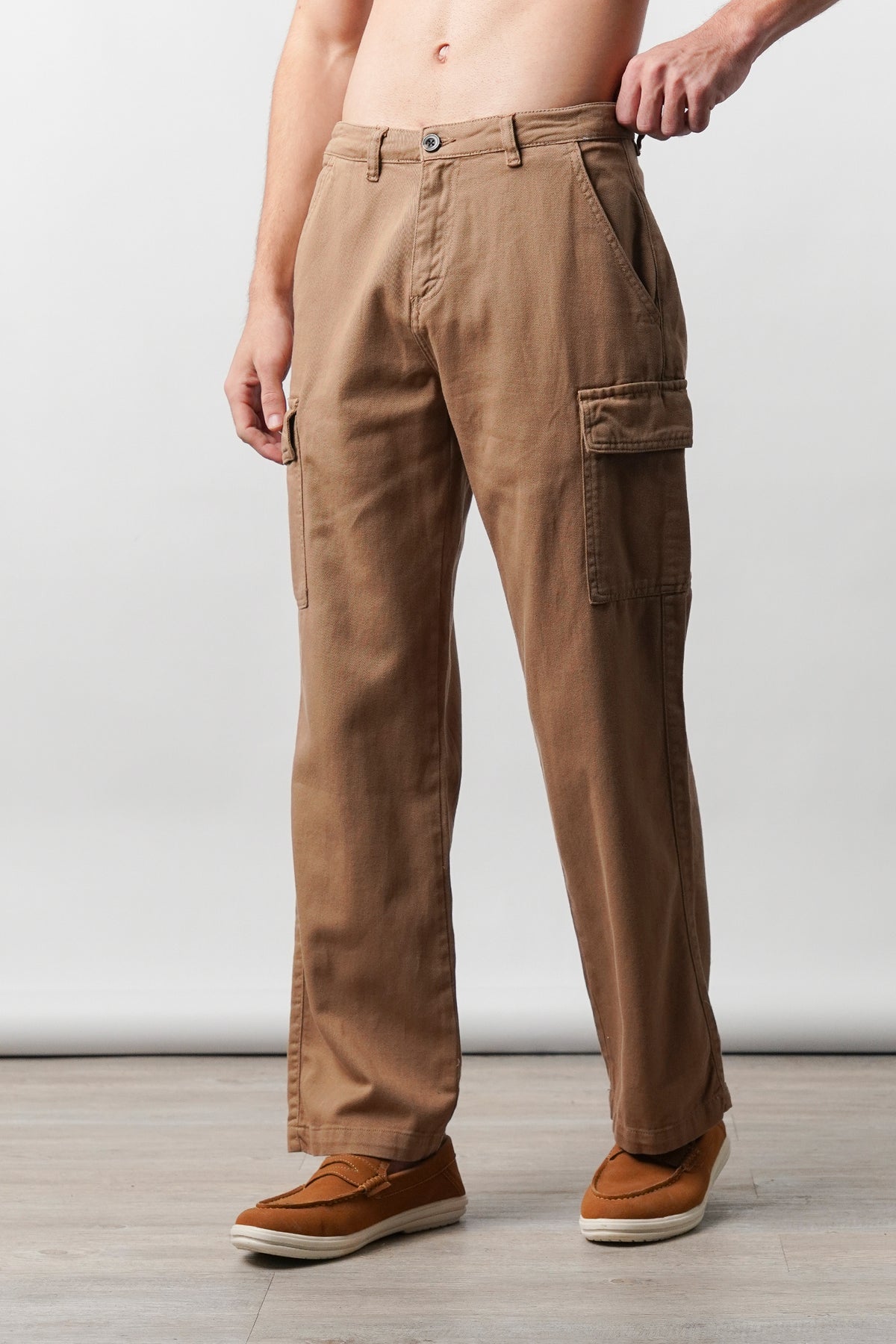 Loose Fit Cargo  - Brown