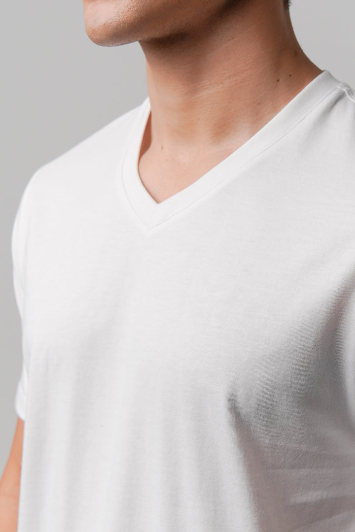 Regular Fit V-Neck T-Shirt - White alternate view