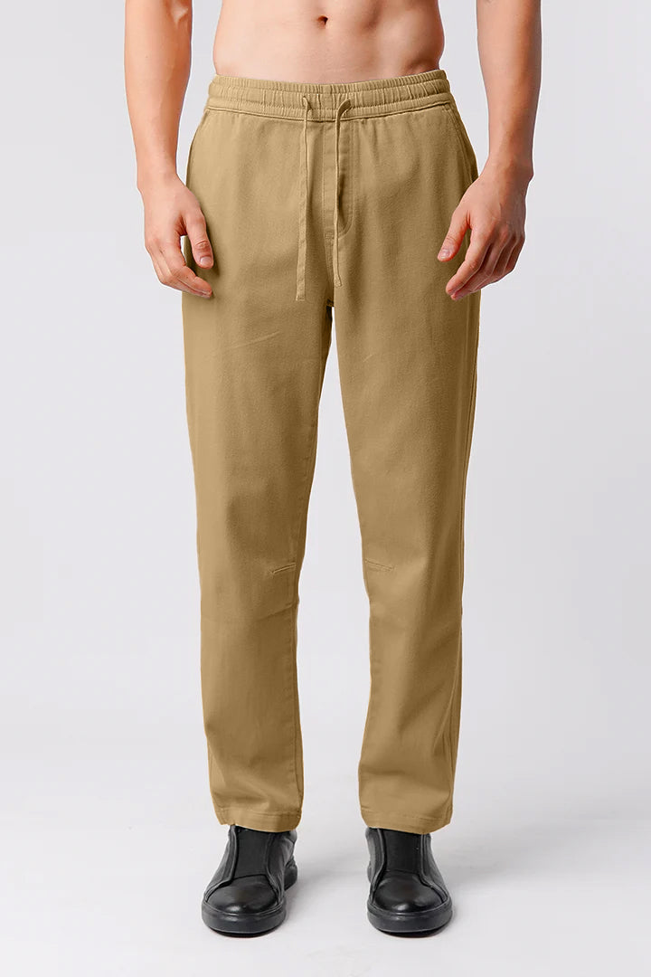 Straight Jogger Pants - Khaki
