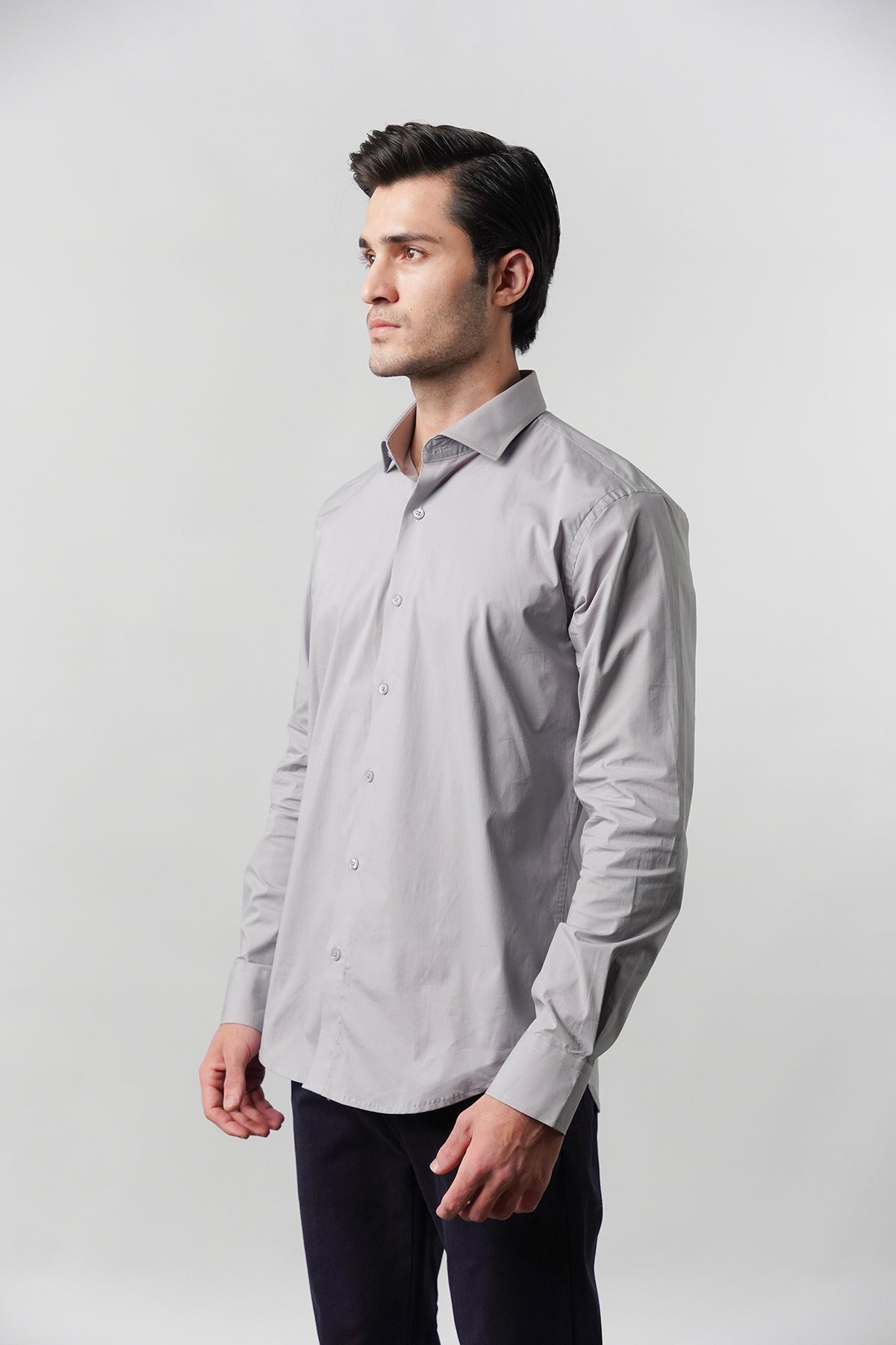 Plain Shirt - Grey