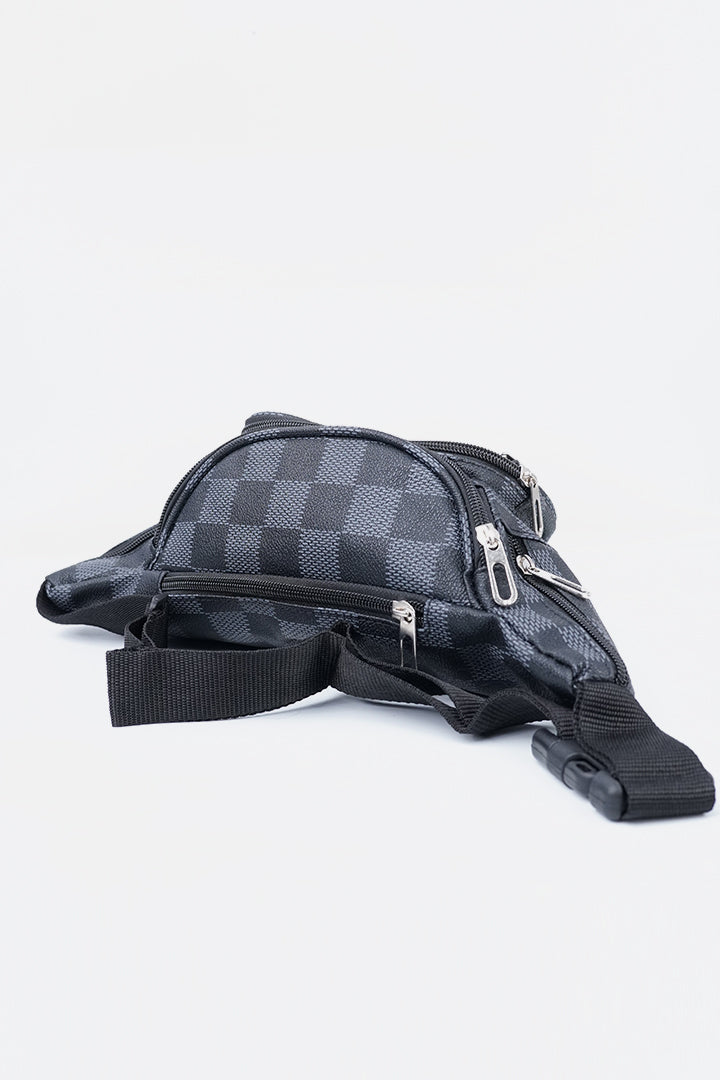 Leather Waist Bag - Grey