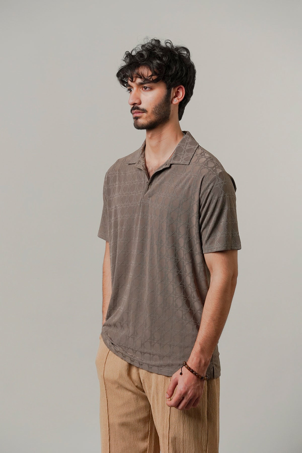 Sports Polo - Brownish Grey - FA