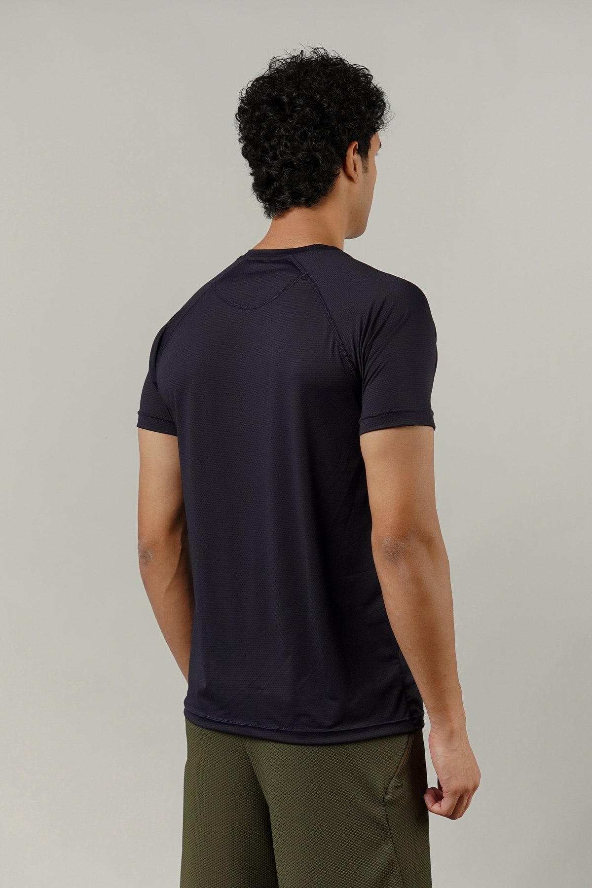 Textured T-Shirt - Navy Blue