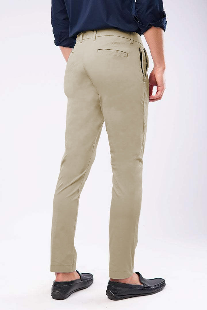 Slim Fit Chinos - Sand - FA alternate view