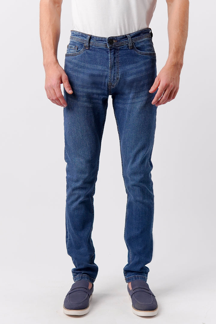 Slim Fit Denim - Medium Blue